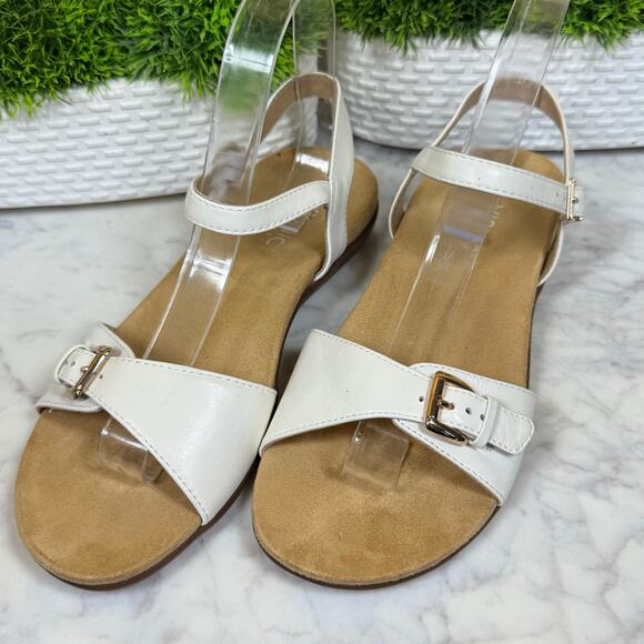 Vionic Womens Size 7 White Alita Sling Back Strap Sandal Comfort - Picture 1 of 8